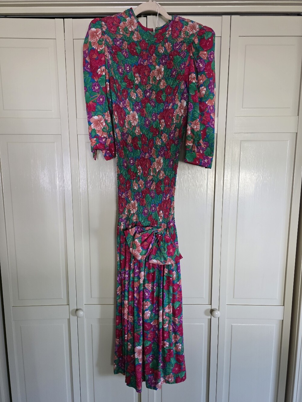 Vintage 80s Act 1 Floral Dress Size M